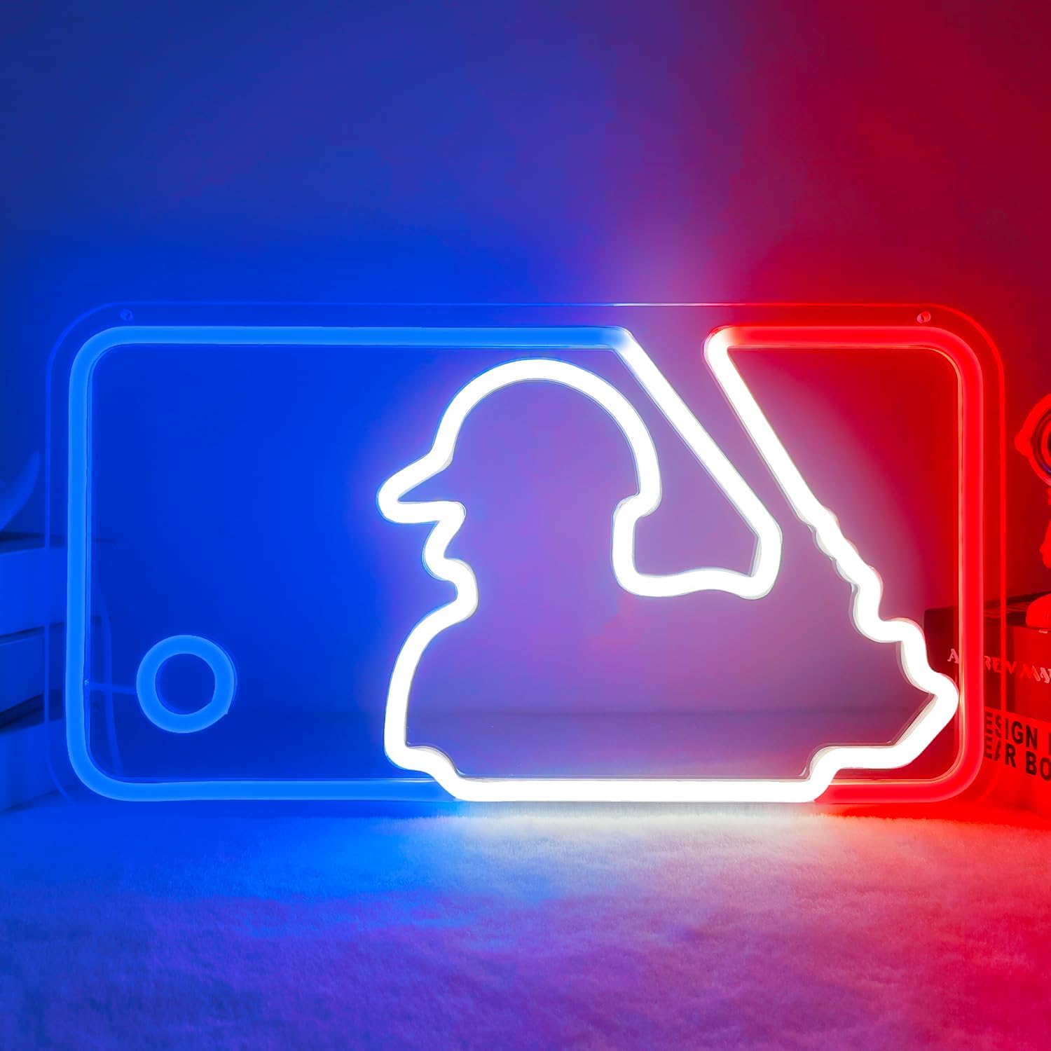 LED Neon Signs – Baseball MLB Logo / Luma Star / Hello Beautiful / Graffiti Heart – USB-Powered, Dimmable Wall Décor