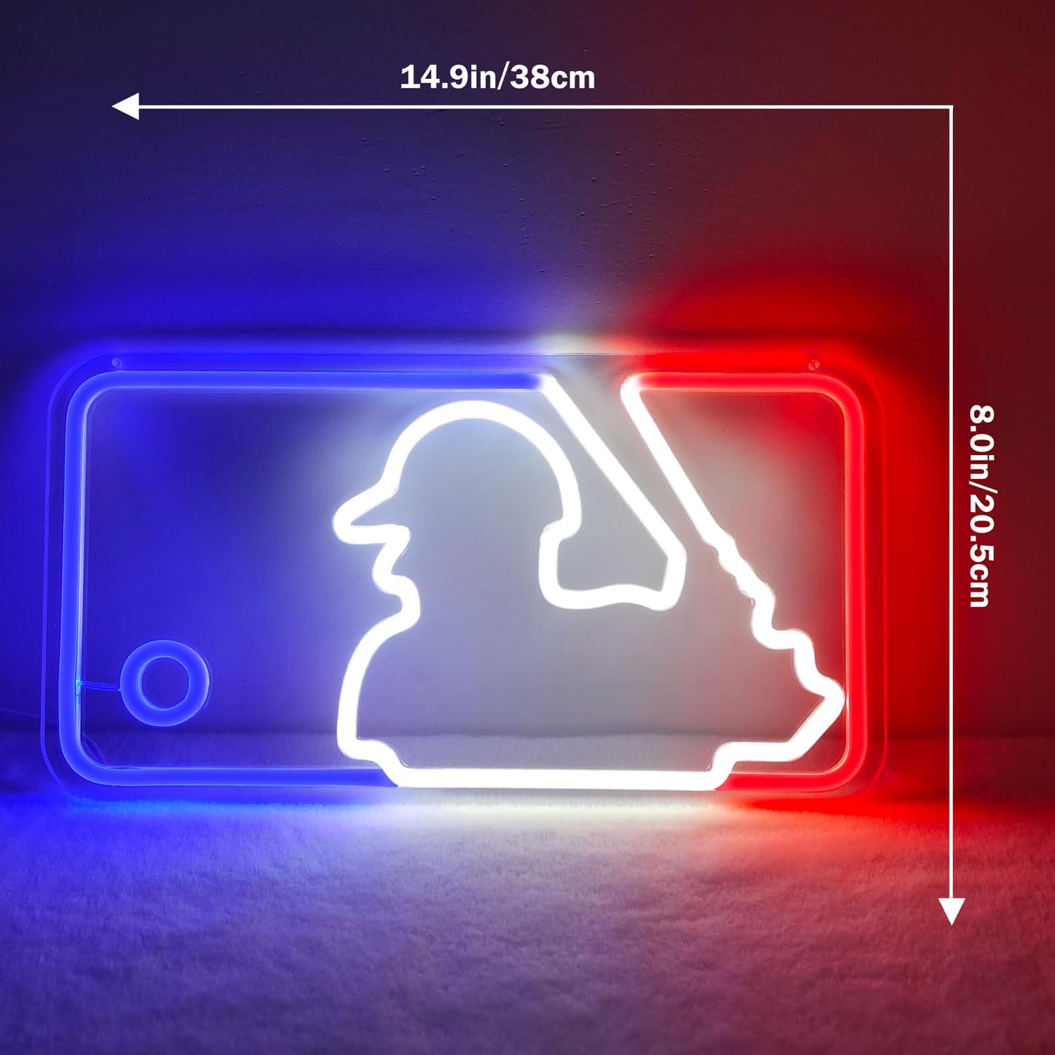 LED Neon Signs – Baseball MLB Logo / Luma Star / Hello Beautiful / Graffiti Heart – USB-Powered, Dimmable Wall Décor