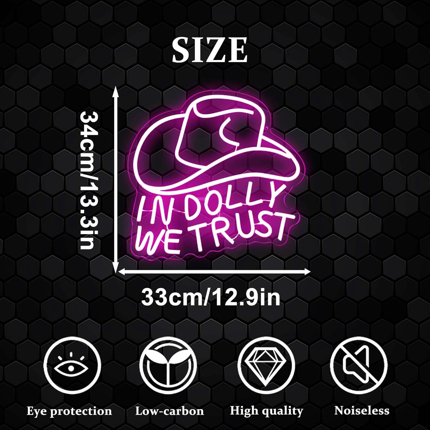LED Neon Signs – Cowgirl Boots / Leave a Message / Girls Just Wanna Have Fun / Movie Night / Dolly Do / Dolly Hat – USB-Powered, Dimmable Wall Décor