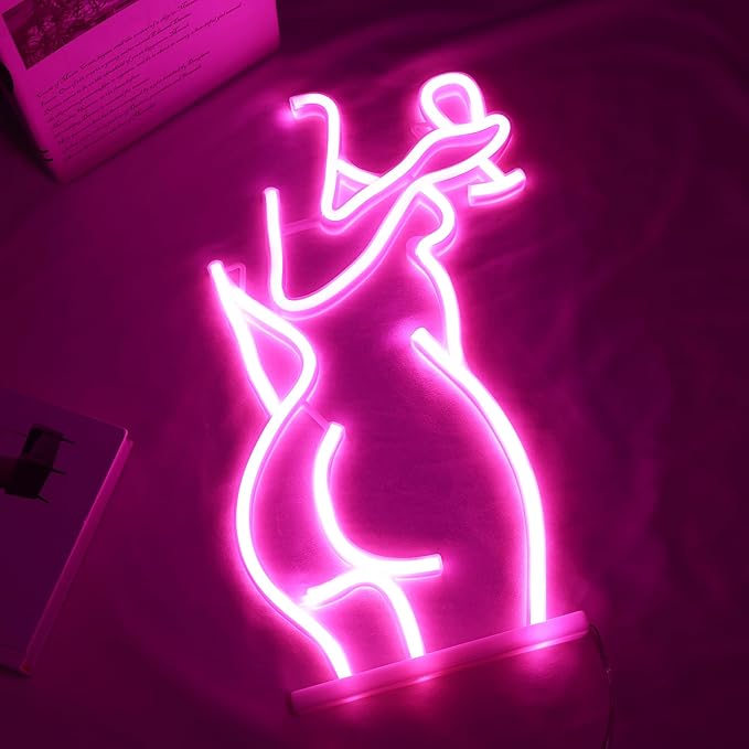 LED Neon Signs – Open / Happy Hour / Cocktails / Guitar / Rock / Bar / Girl – USB-Powered, Dimmable Wall Décor