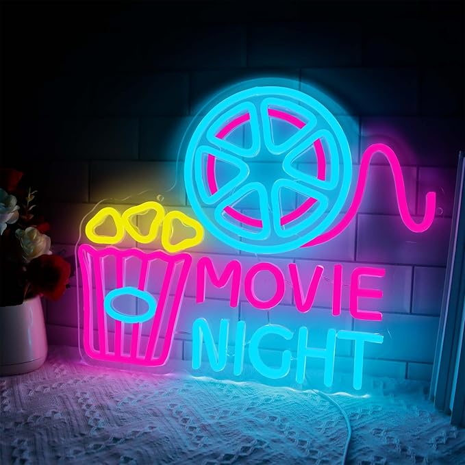 LED Neon Signs – Cowgirl Boots / Leave a Message / Girls Just Wanna Have Fun / Movie Night / Dolly Do / Dolly Hat – USB-Powered, Dimmable Wall Décor