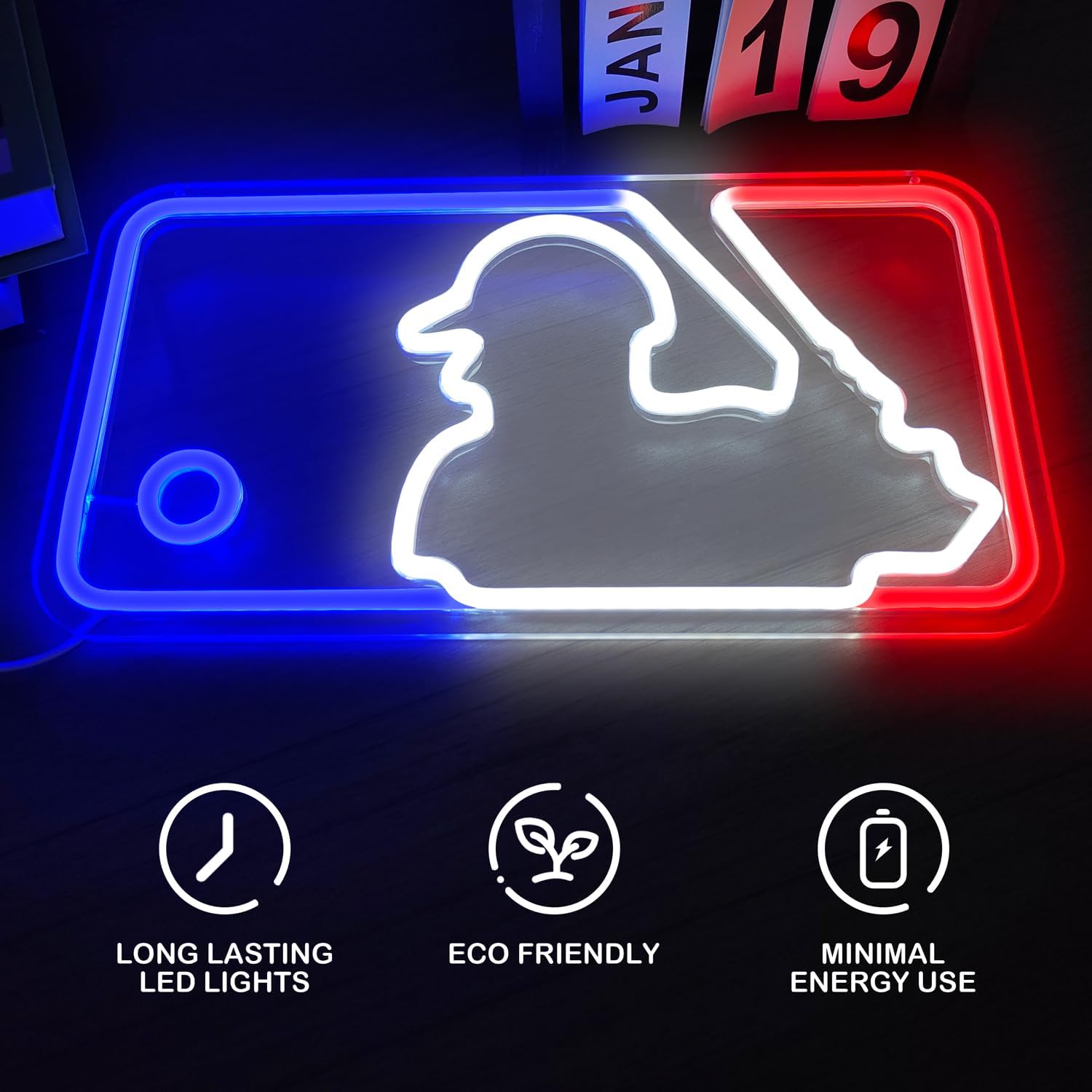 LED Neon Signs – Baseball MLB Logo / Luma Star / Hello Beautiful / Graffiti Heart – USB-Powered, Dimmable Wall Décor