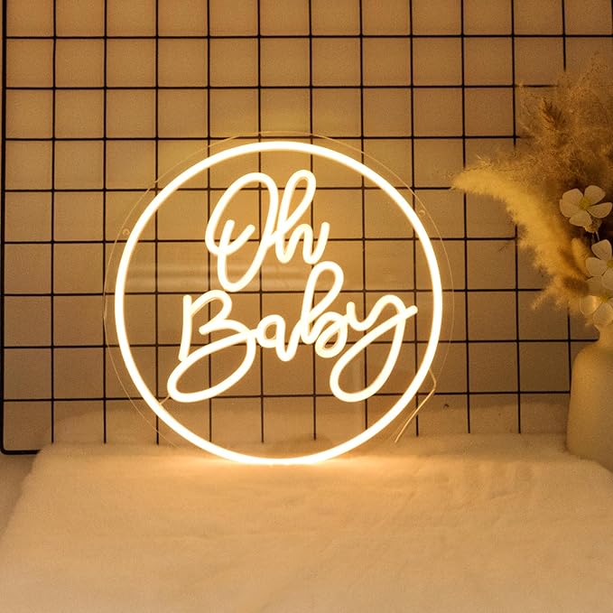 LED Neon Signs – You're Like Really Pretty / This Is My Happy Place / Game Zone / Oh Baby / Happy Birthday / This Is My Happy Place