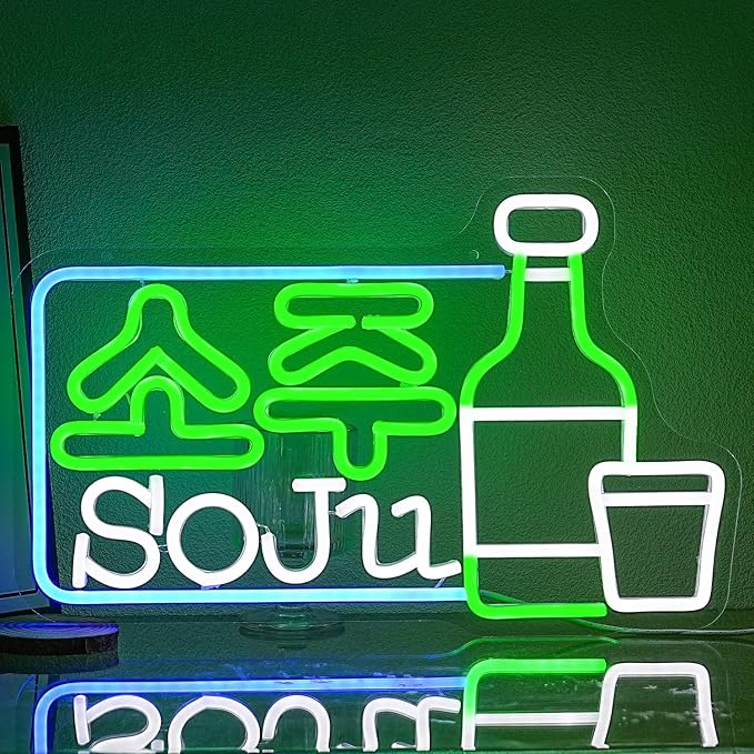 LED Neon Signs – Smoke Hand / Cinema / Cup Cat / Music Studio / Soju / Restroom Logo / Kitchen – USB-Powered, Dimmable Wall Décor